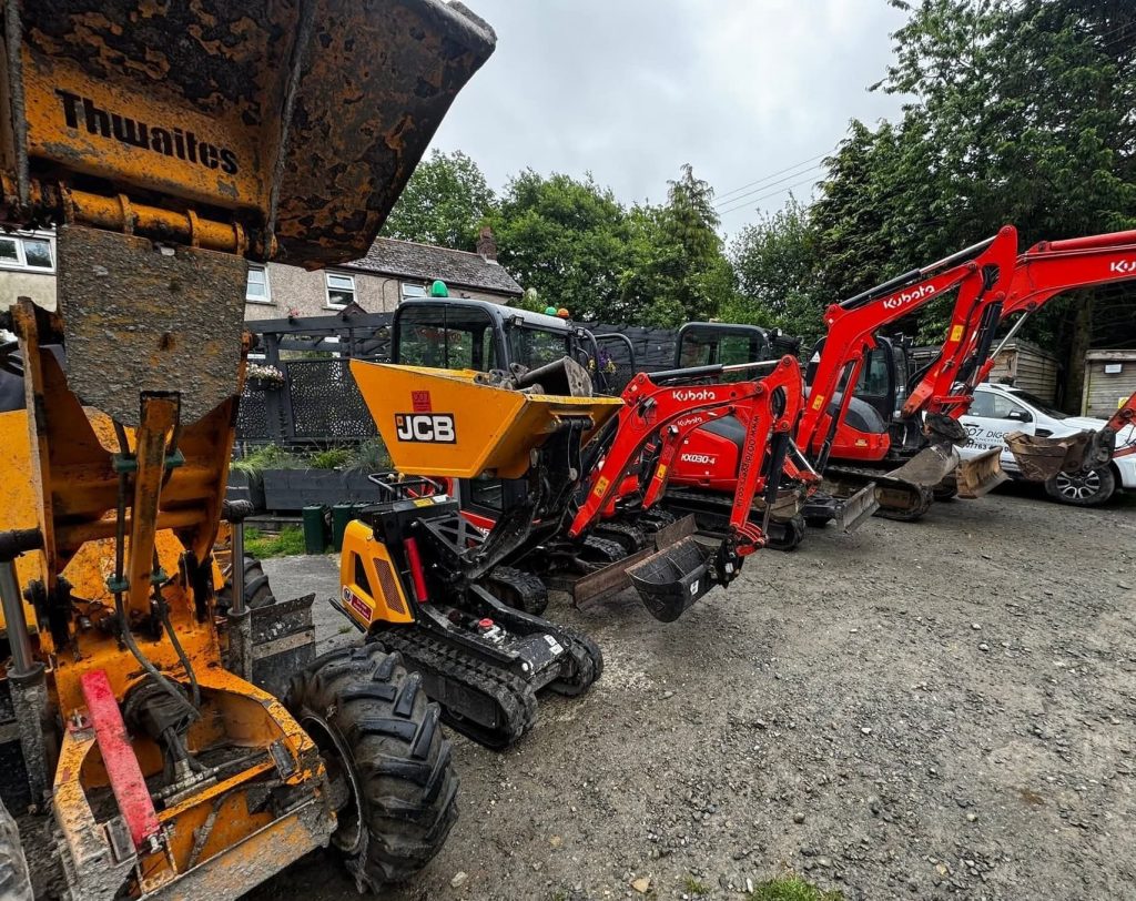Rows Of Digger Avaliable To Hire (1) (1)